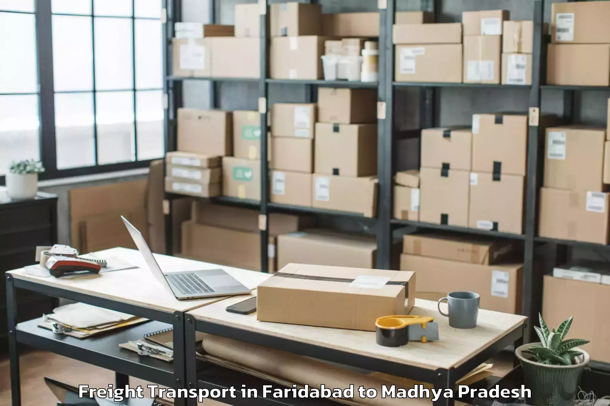 Reliable Faridabad to Ghugri Freight Transport